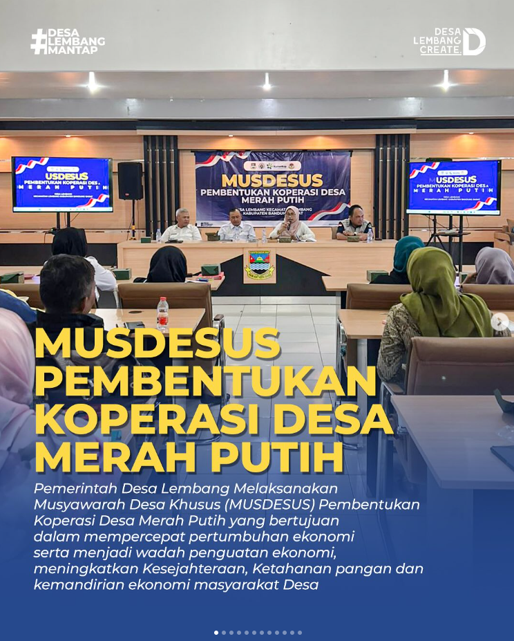 Pemerintah Desa Lembang Gelar Musdesus Pembentukan Koperasi Desa "Merah Putih" 